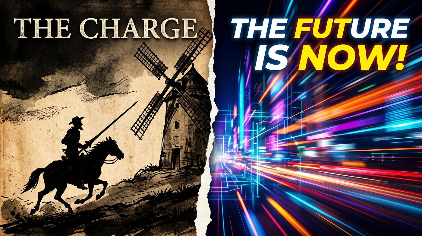 Don Quixote marches into Age of Algorithms