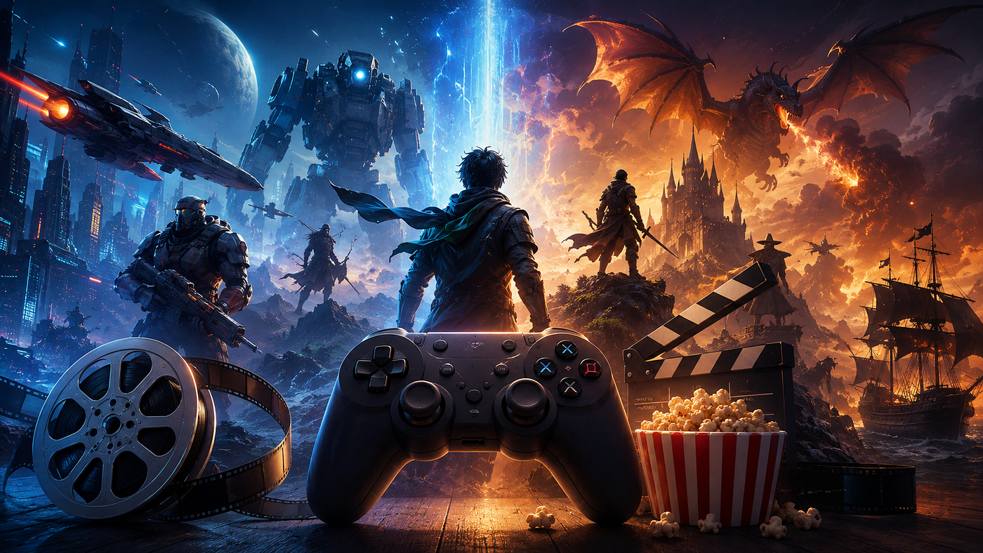 De coadjuvante a protagonista: a ascensão dos games como matéria-prima do audiovisual