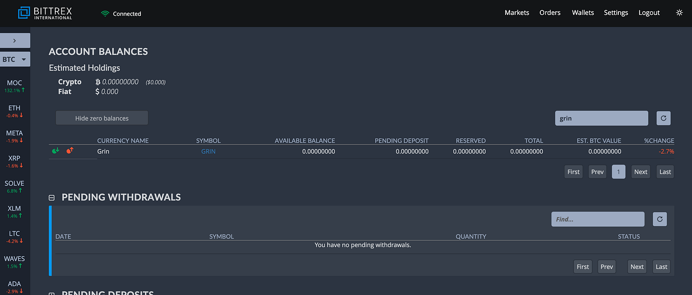 Grin Payout to Bittrex — TheGrinPool.com | by Alchemybase | Medium