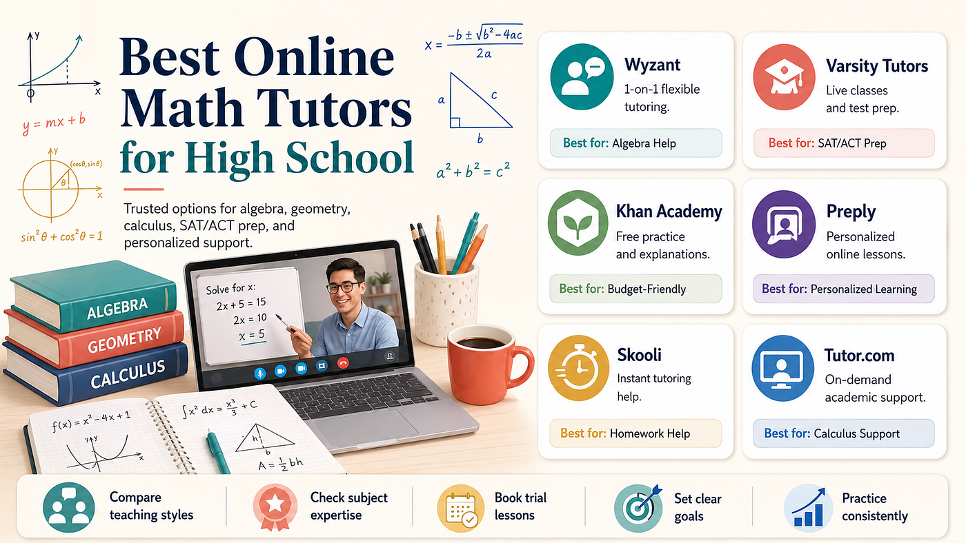 Best online math tutors for high school
