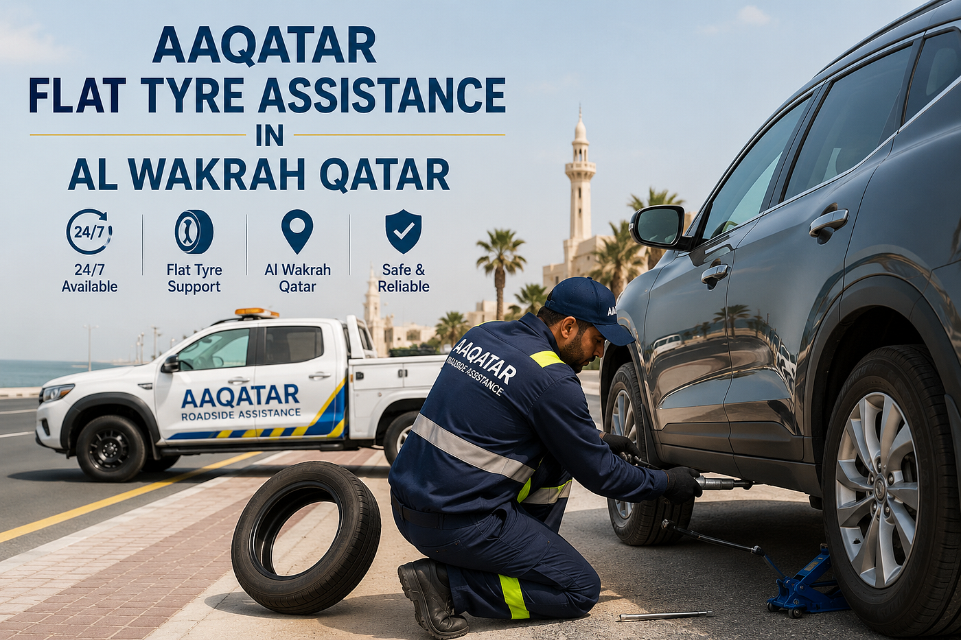 Flat Tire Replacement Service in Qatar — The Essential Roadside Solution Every Qatar Driver Needs…