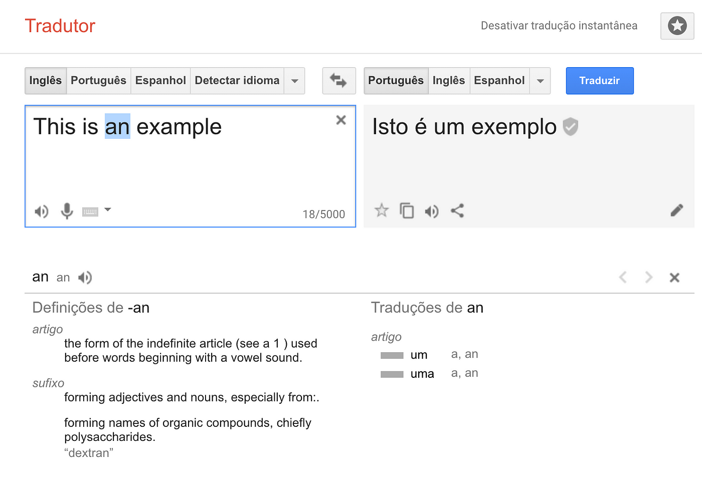 Artigos em Inglês - Com tradução para o português do Google