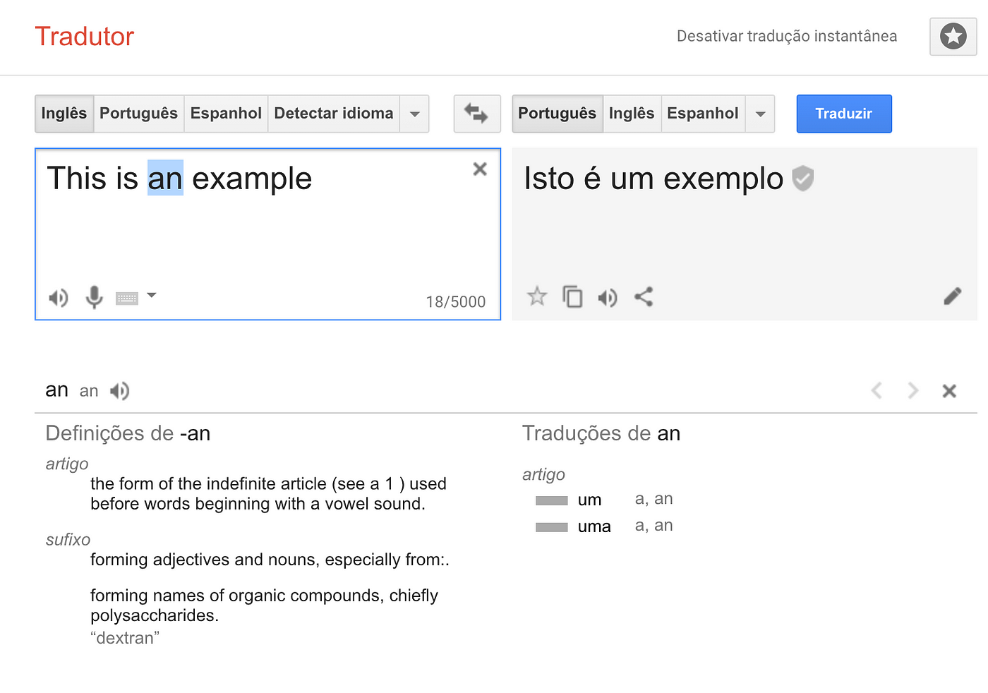 App de tradução instantânea: Google Translator