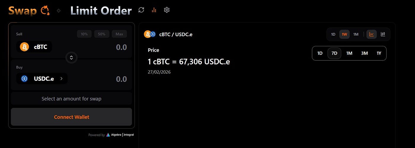 Satsuma swap interface