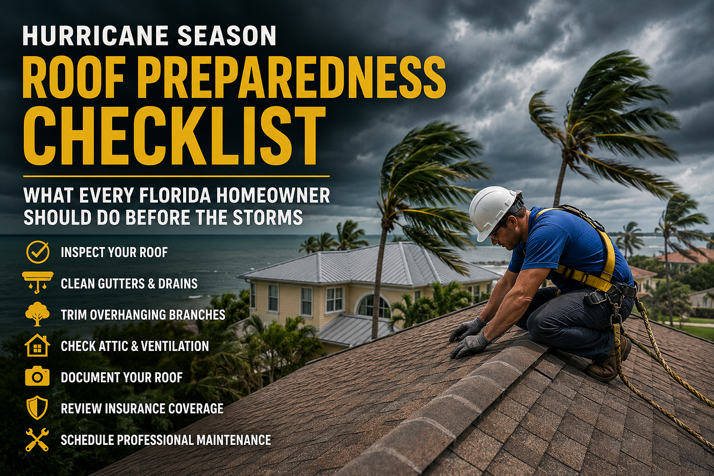Hurricane Season Roof Preparedness Checklist: What Every Florida Homeowner Should Do Before the…