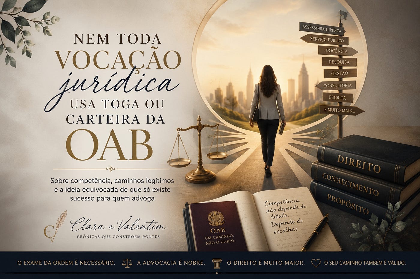 ⚖️Nem toda vocação jurídica usa toga ou carteira da OAB