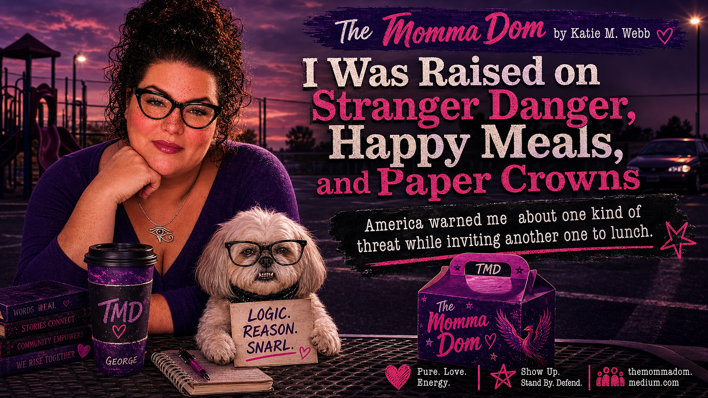 The Momma Dom Musings ~ I Was Raised on Stranger Danger, Happy Meals, and Paper Crowns