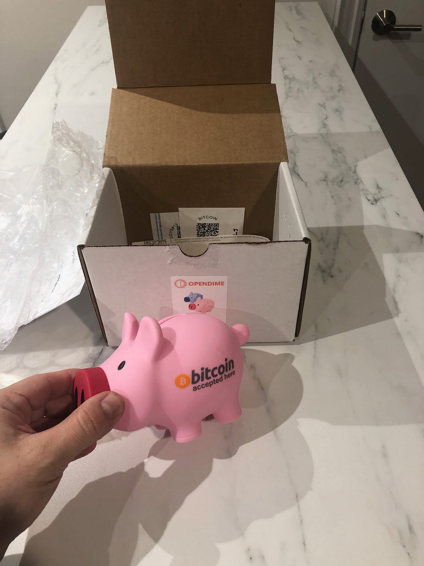 The BitPiggy: Teaching Kids the value of a Bitcoin | by mikeinspace | Medium