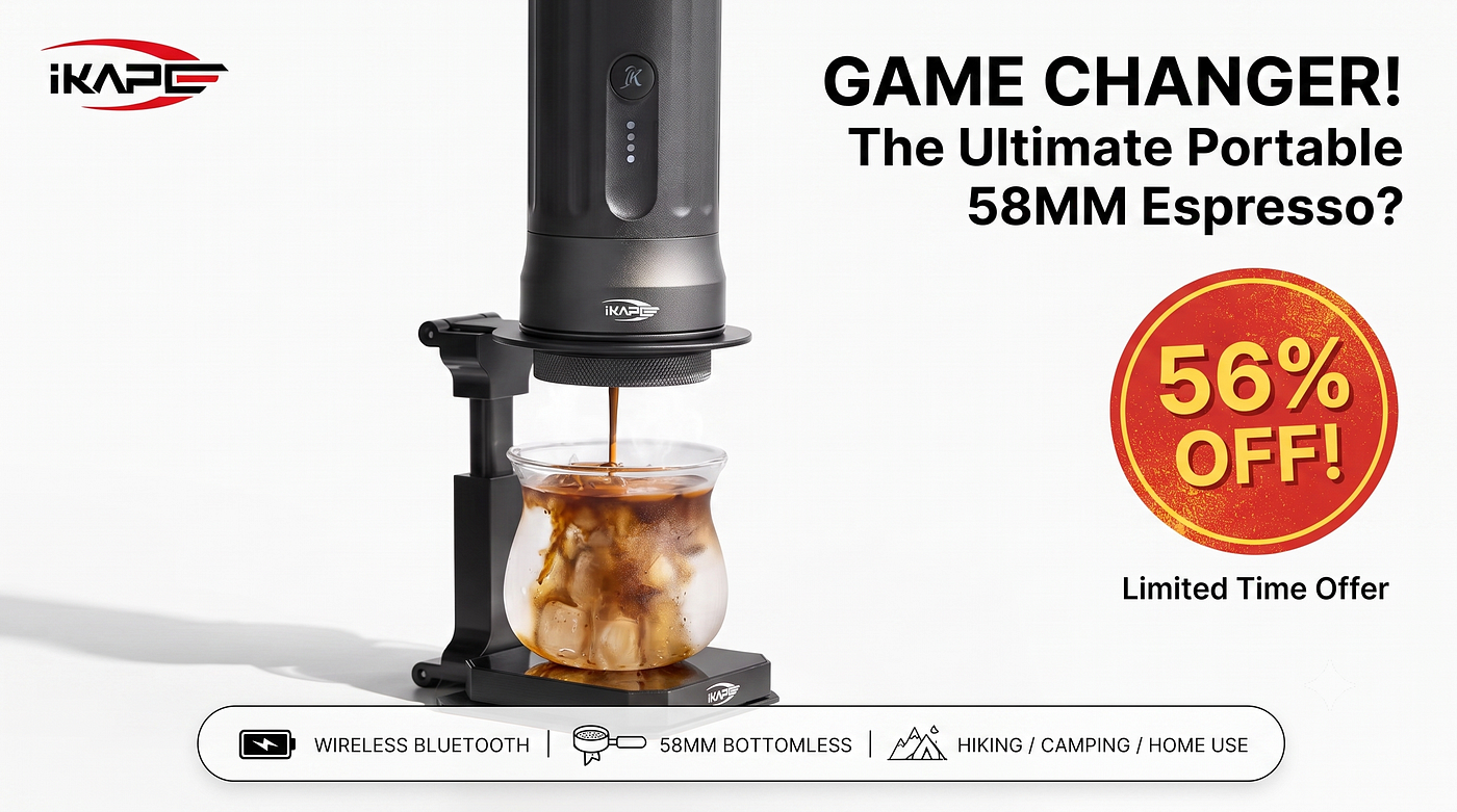 IKAPE Wireless Bluetooth Portable Coffee Maker Review — The Ultimate Espresso Companion for Home…