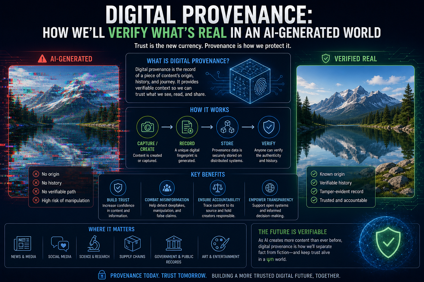 DIGITAL PROVENANCE: HOW WE’LL VERIFY WHAT’S REAL IN AN AI-GENERATED WORLD