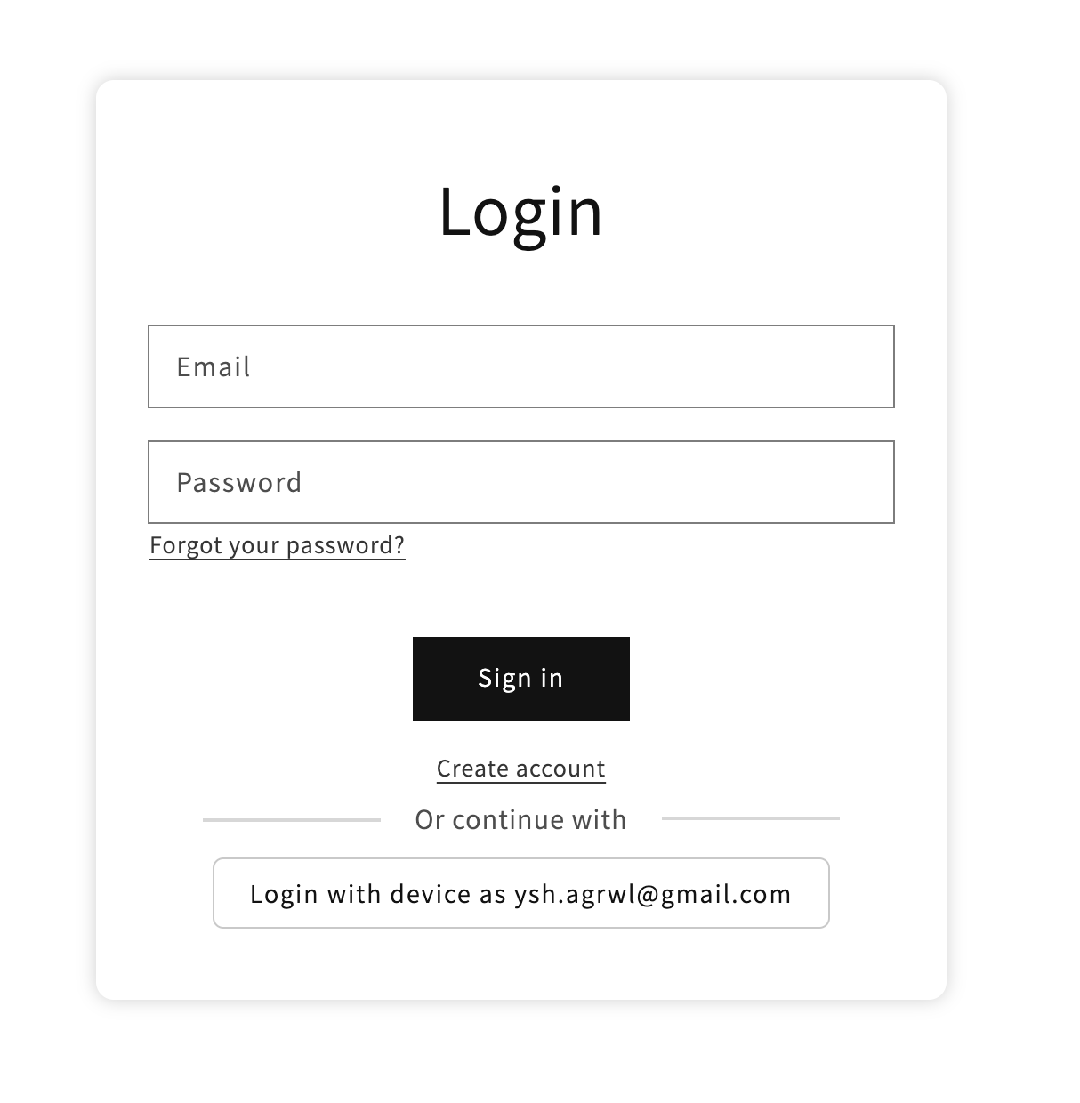 Simplify My Login Shopify App