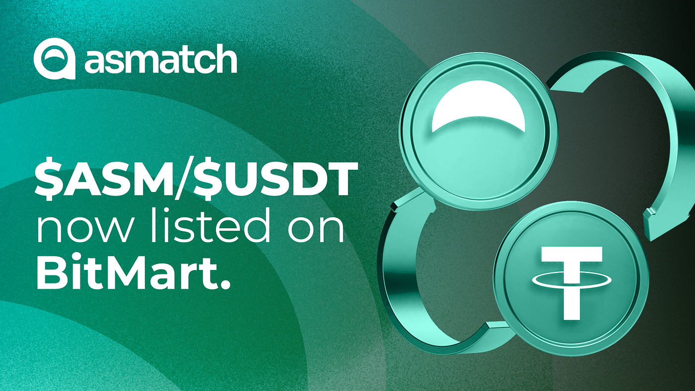 ASM is now listed on BitMart | Join the 11,881.19 ASM Giveaway! | by  AsMatch | Medium