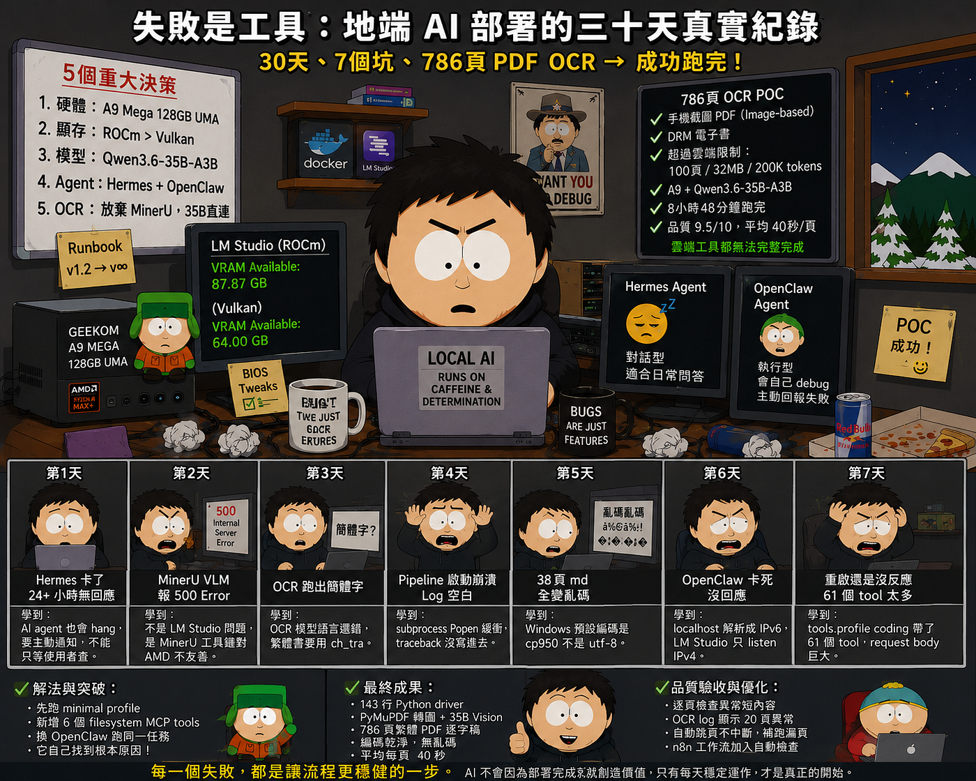 失敗是工具：地端 AI 部署的三十天真實紀錄