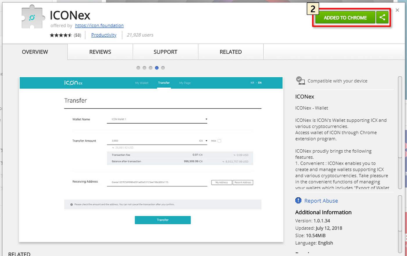 weBloc TGE] ICX 지갑 생성하기. ICONex에서 ICON(ICX)지갑을 만들어보세요. | by weBloc.io |  Medium