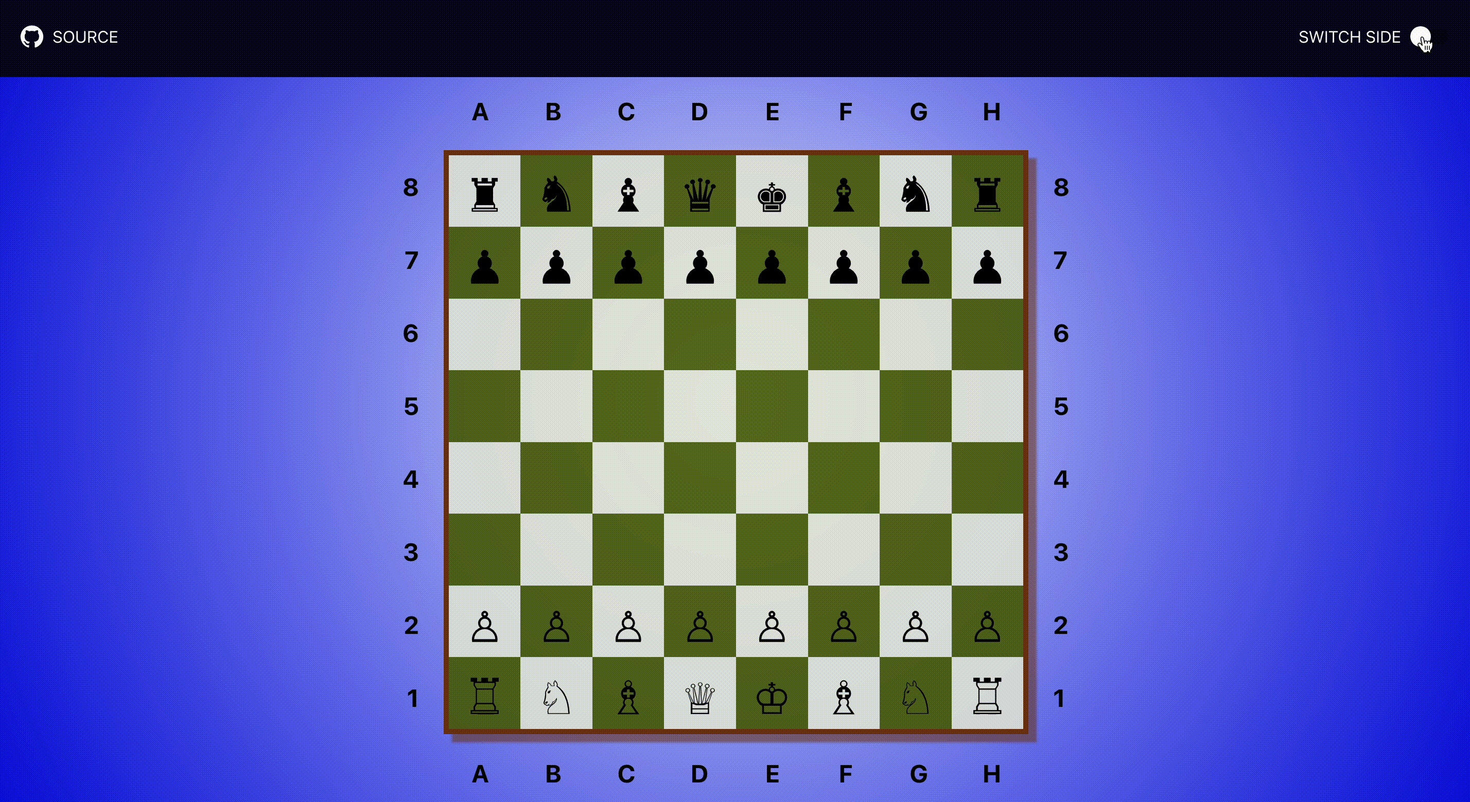 Initial set-up of chess pieces. Fig. 5. Arrangement after task completed.