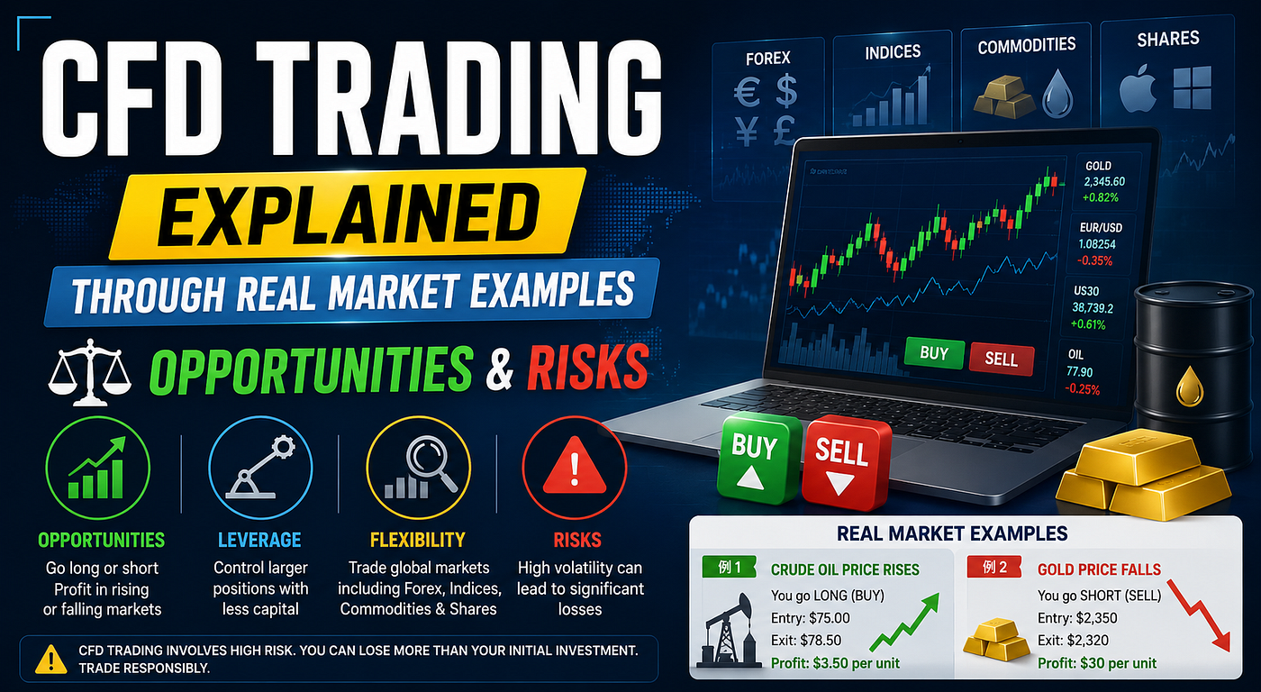 What Is CFD Trading? Real Market Examples, Risks & Opportunities