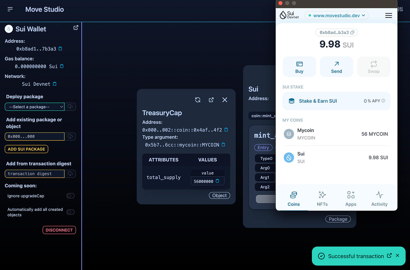 Sui blockchain - Deploy coin | Medium