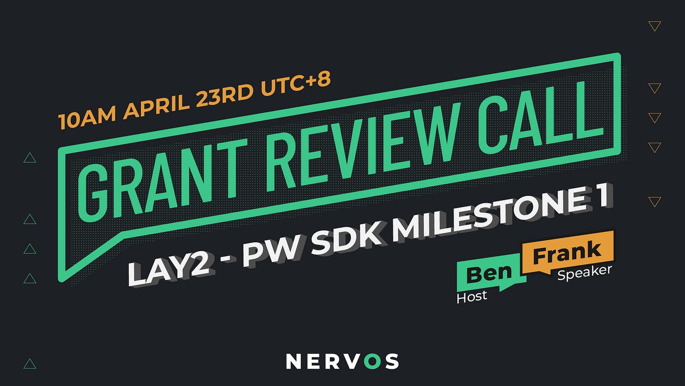 Grant Project - ckb.pw & pw-sdk. The Lay2 team was working on payment… | by  Matt Quinn | Nervos Network | Medium