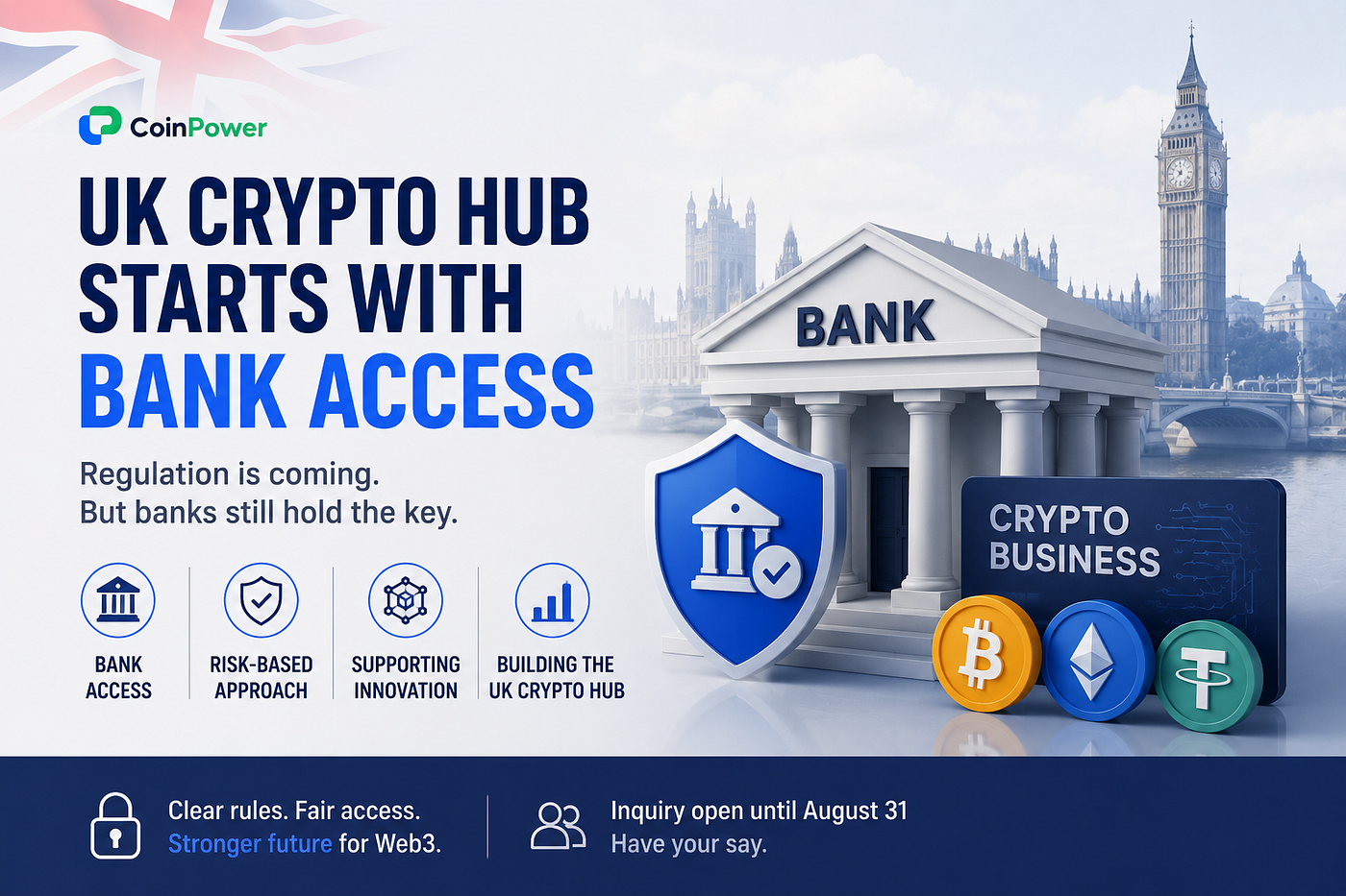 The UK Wants to Become a Crypto Hub. First, Crypto Firms Need Bank Accounts.