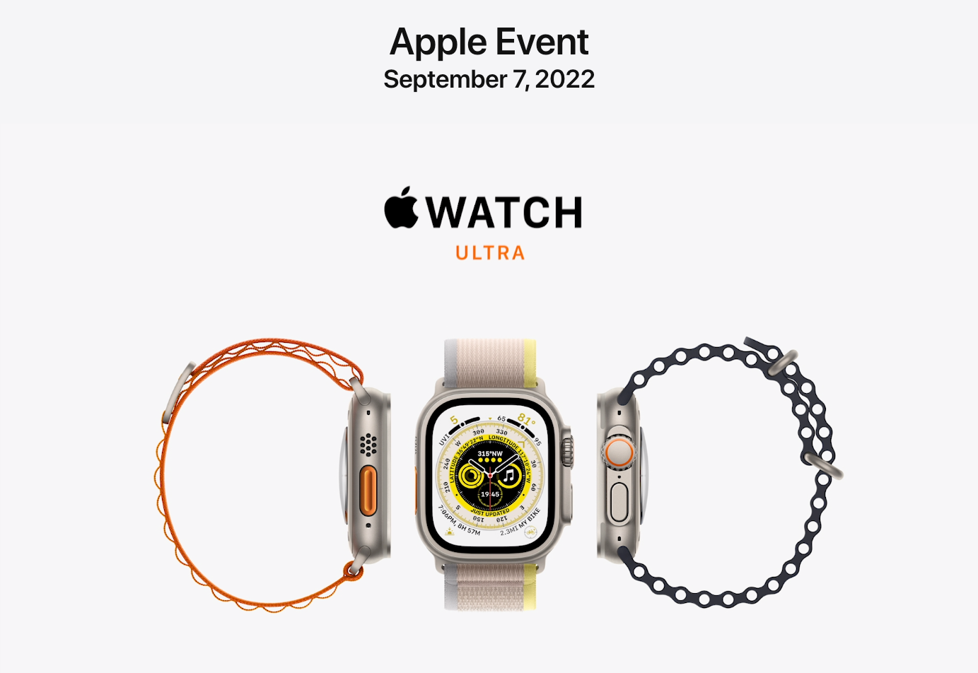 Apple Unveils Apple Watch Ultra. Brand new watch for the most demanding… |  by Jakub Jirak | Mac O'Clock | Medium