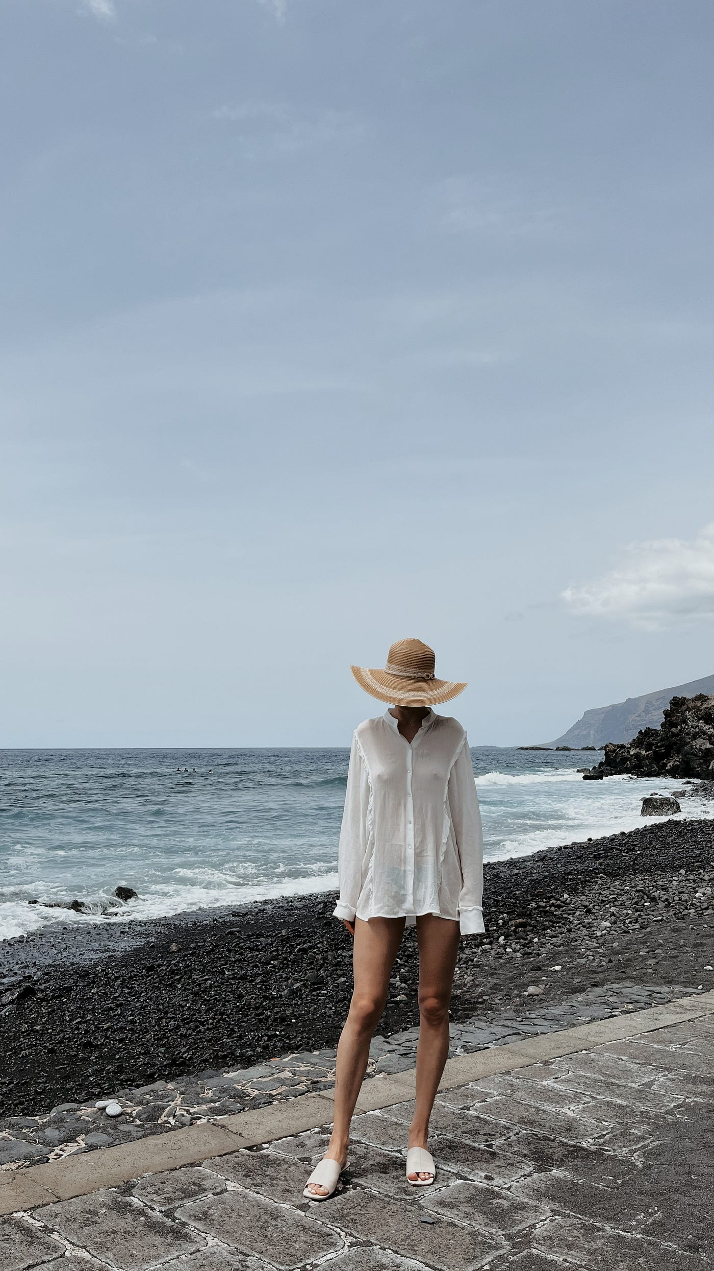 Playa de las Conchas, Tenerife. Not Daring to Surf, but a Daring Outfit, by Jane Evgeniia Dubrov