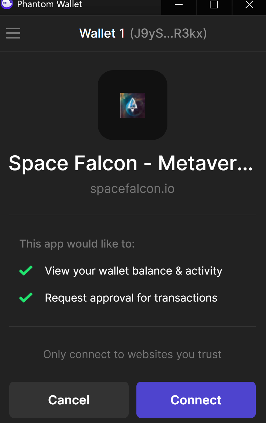 How to Add a Solana Phantom Wallet to Your SpaceFalcon Profile | by  SpaceFalcon | Medium