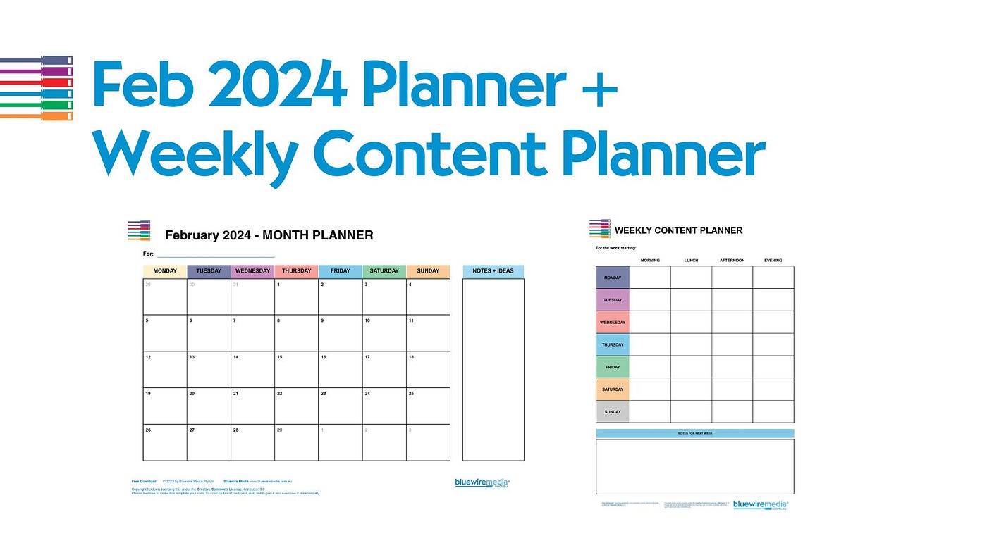 2 docs || Feb Planner + Weekly Content Planner | by Adam Franklin | Medium