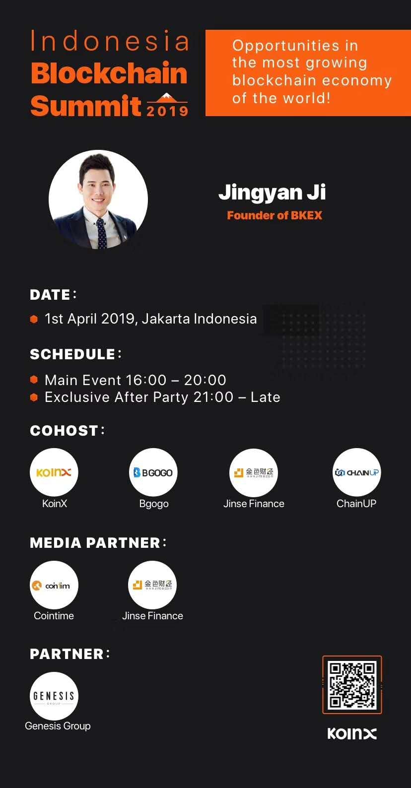 Indonesia Blockchain Summit. Jingyan Ji (also called Lion) — —… | by BKEX  Exchange | Medium