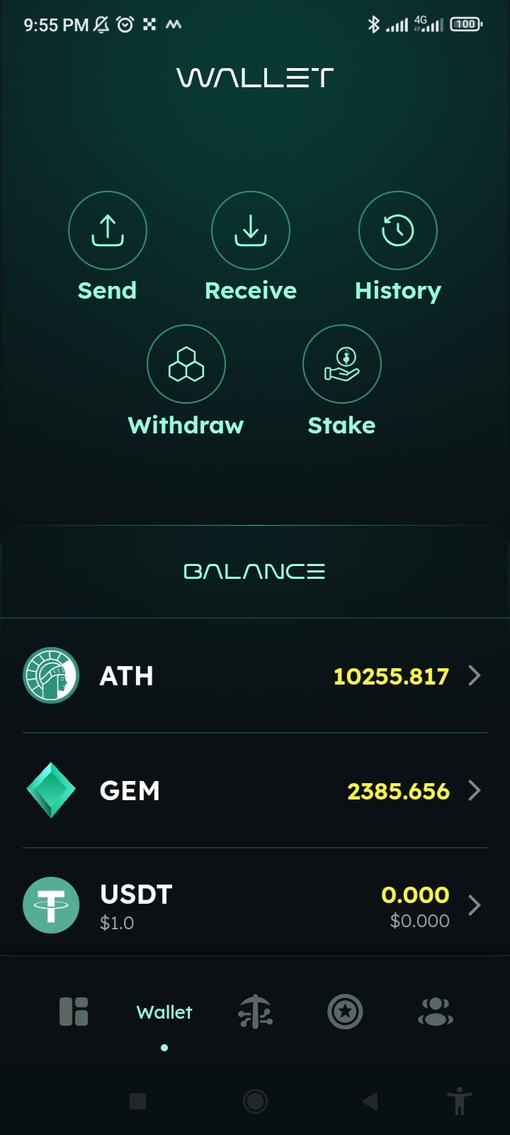 Athene Network I have won 10000 ATH on Athene Network Gaming. (10000 ATH =  1000 $ in ATH gaming current exchange price) I am not encouraging to  betting or gambling, but to