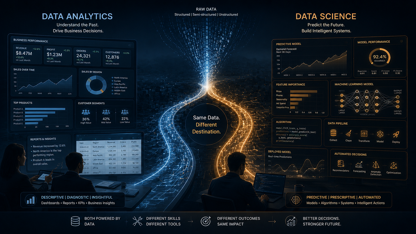 Data Analytics vs Data Science: Tools, Technologies & Skills Explained