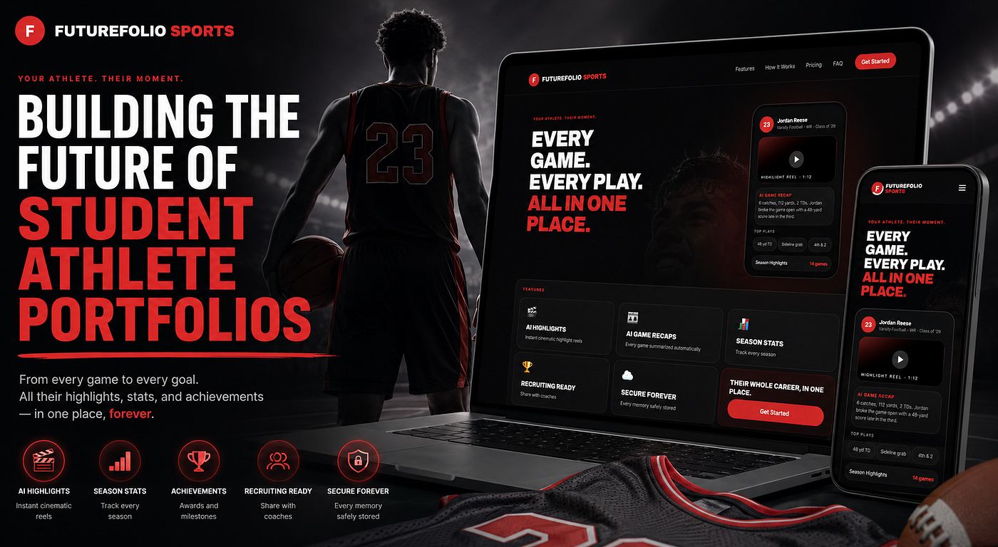 Building FutureFolio Sports: Why Every Student Athlete Needs a Student Athlete Portfolio