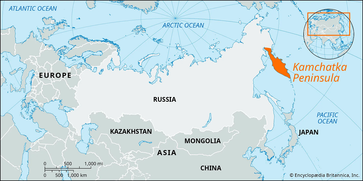 Kamtchatka Peninsula, Russia. Encyclopædia Britannica