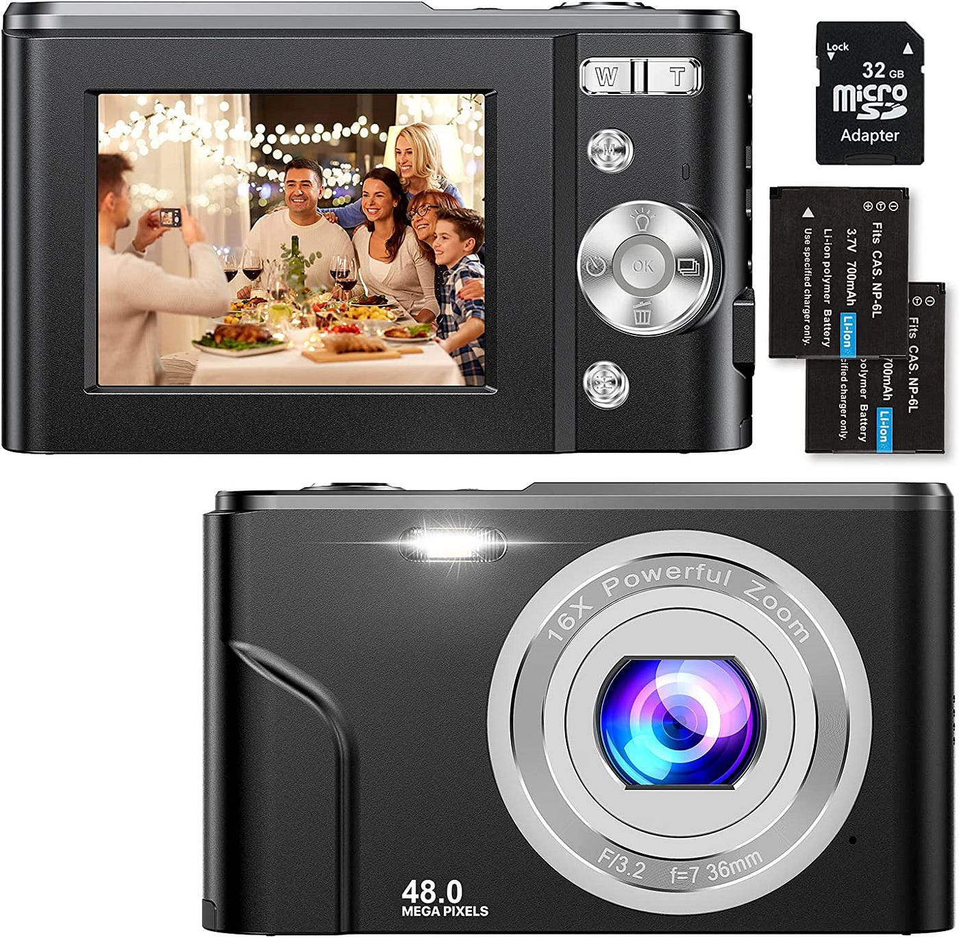 Kodak Step Camera Instant Camera with 10MP Image Sensor, ZINK Zero Ink  Technology, Classic Viewfinder, Selfie Mode, Auto Timer, Built-in Flash & 6