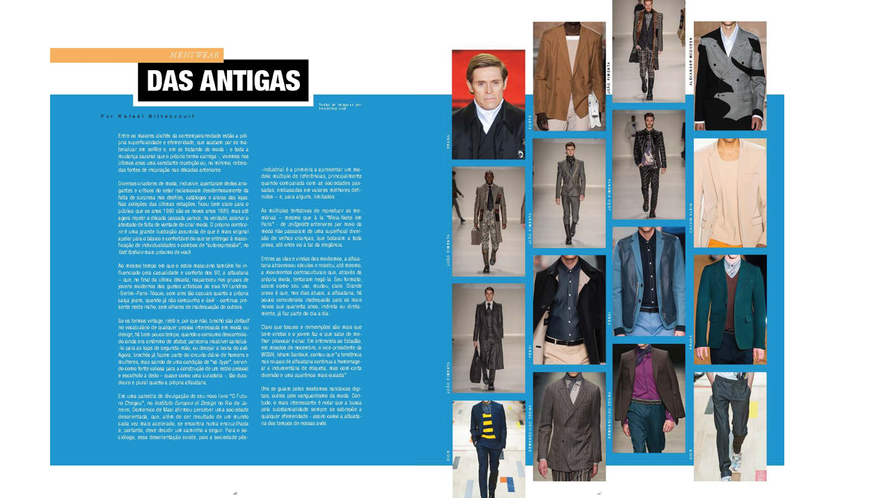 Revista F. Cultura de Moda. Conteúdo Editorial | by Rafael Bittencourt |  Rafael Bittencourt | Portfolio | Medium