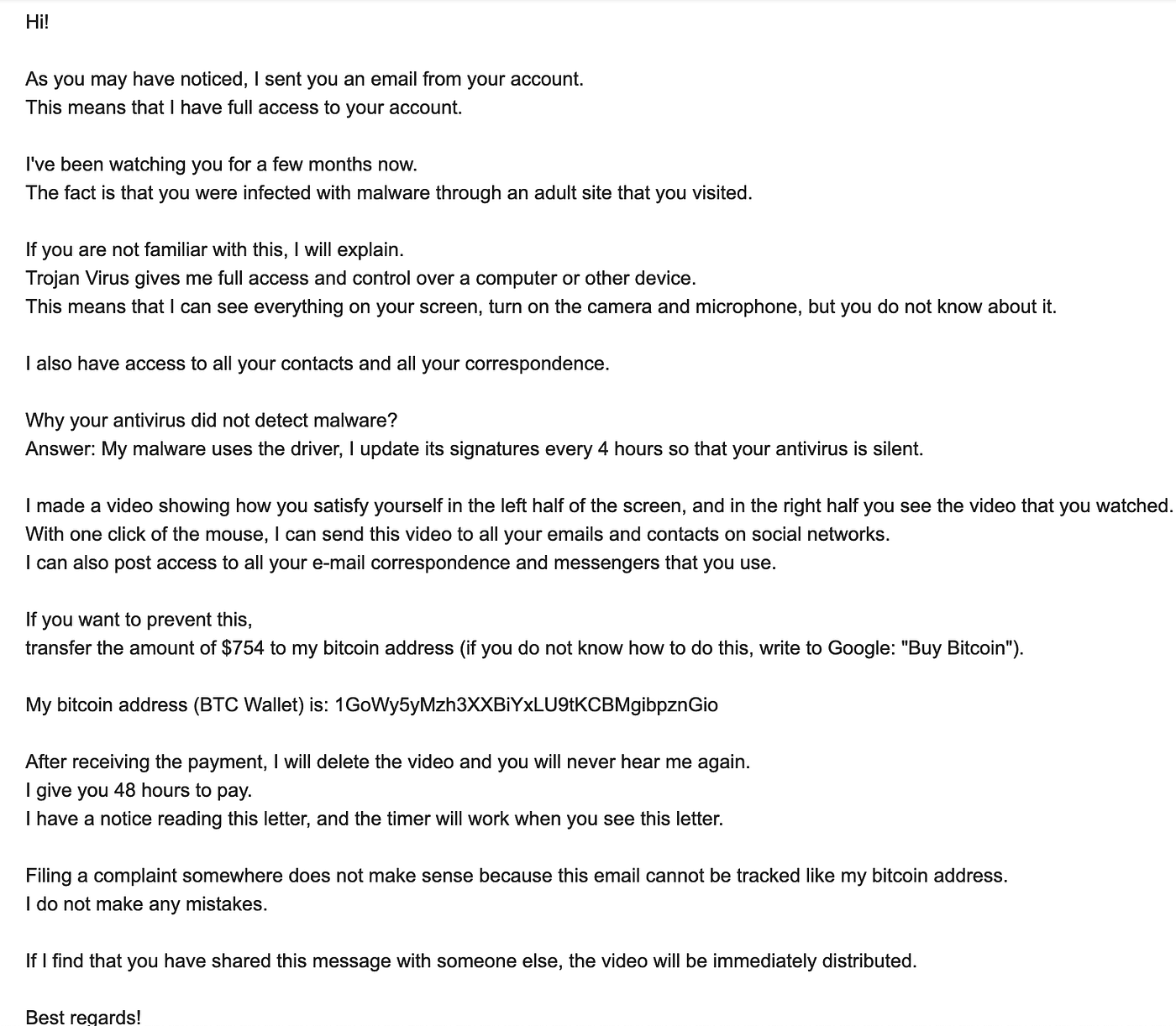 Sextortion Scam emails: the hype and truth behind them | by Pablo Ramos |  Medium
