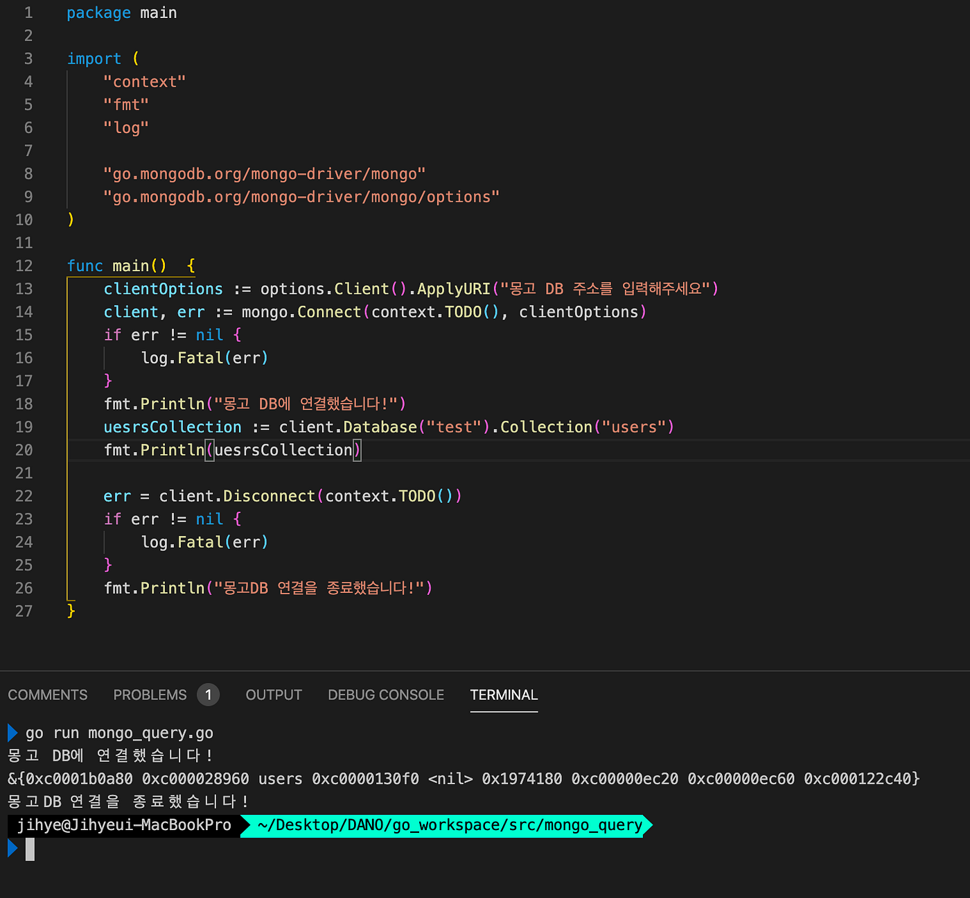 Go로 MongoDB에 쿼리 날리기. GOPATH 설정하Go, MonGoDB에 query 날리Go… | by FlyingSquirrel  | Medium