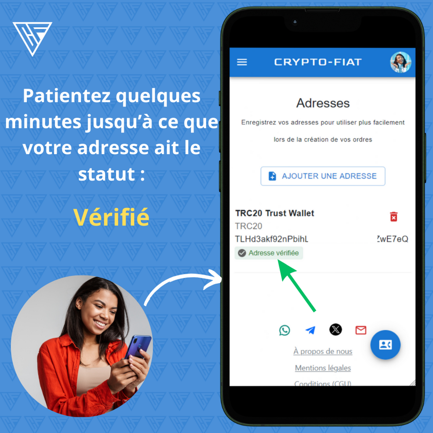 Comment enregistrer une nouvelle adresse de portefeuille sur CryptoFiat? |  by CRYPTO-FIAT Exchange | Medium