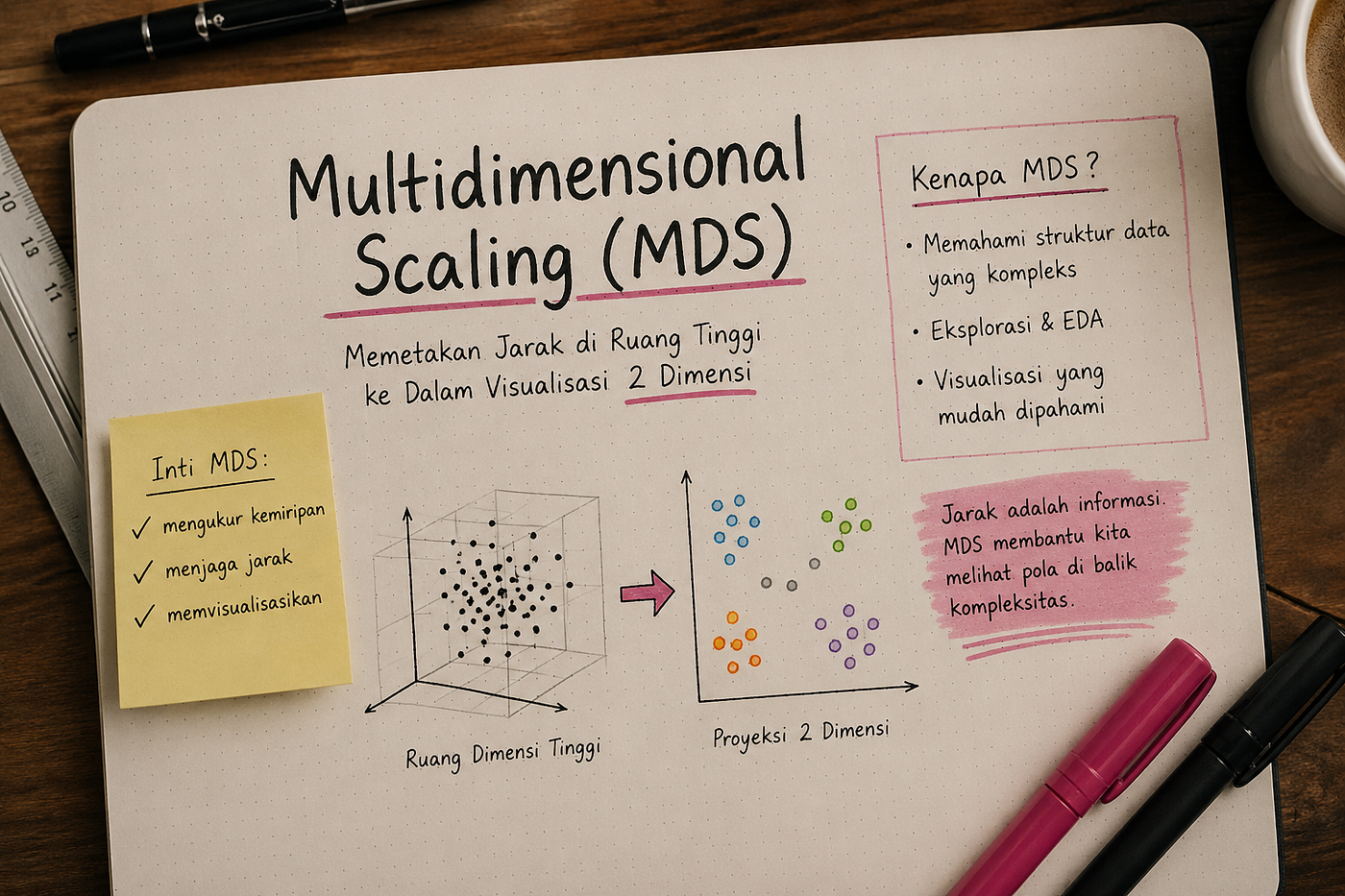 Memahami Multidimensional Scaling (MDS): Cara Menyederhanakan Data Berdimensi Tinggi Menjadi Visual…