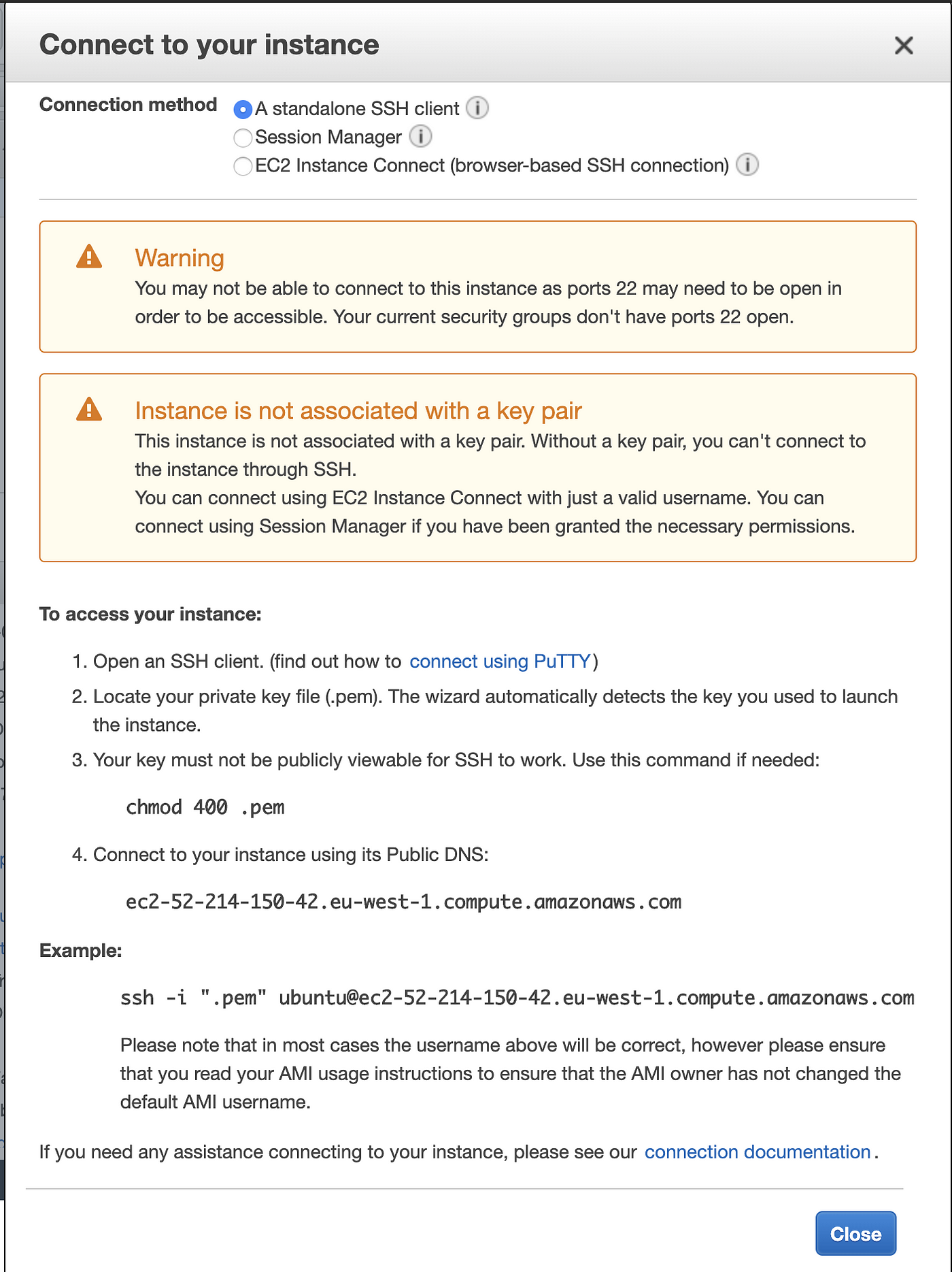 How to Connect an EC2 Instance via Systems Manager