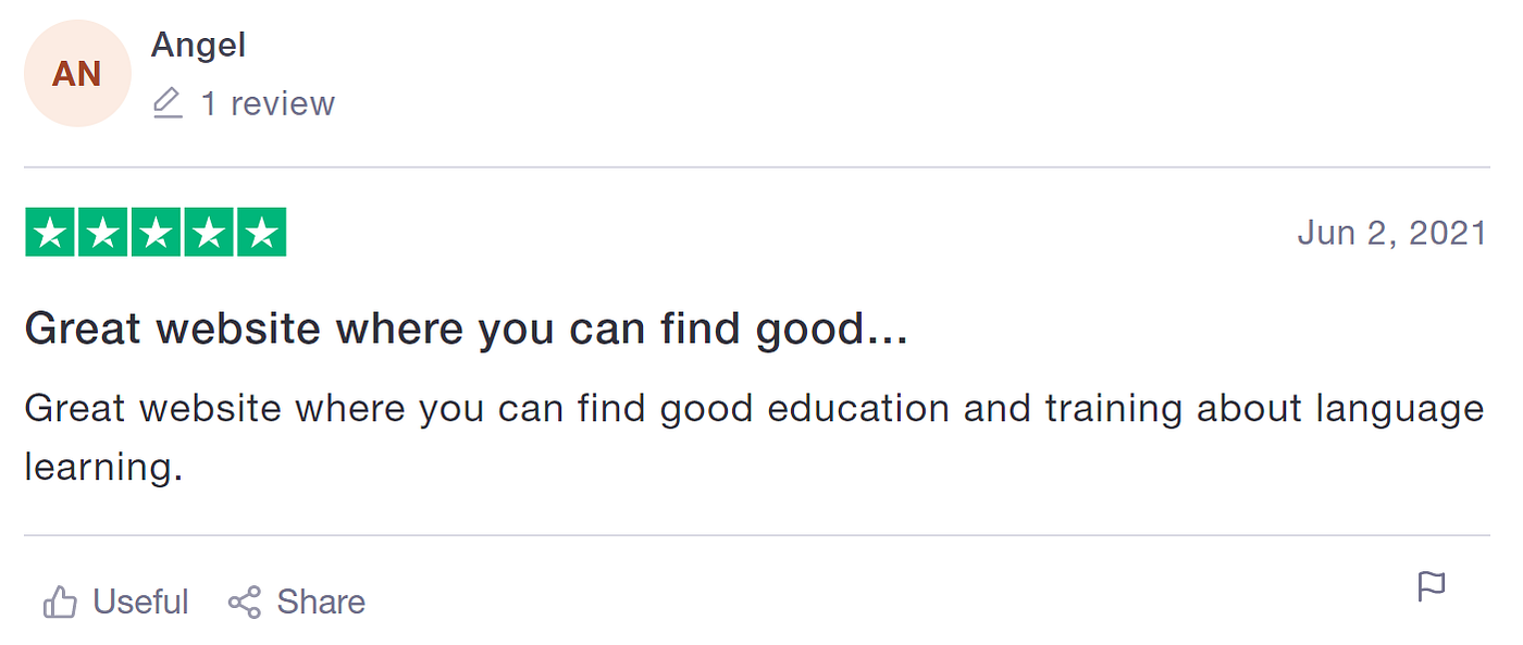 Apparently, TFG Crowd stepped into the language learning business.