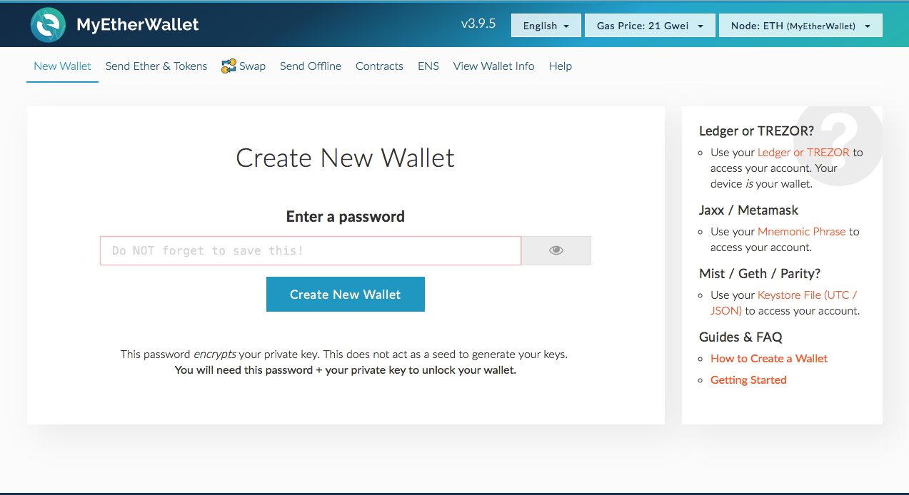 教學］如何教麻瓜申請一個以太坊錢包？. 使用MyEtherWallet 與imToken 取得錢包的歷程分享| by Wei Ou | Taipei  Ethereum Meetup | Medium