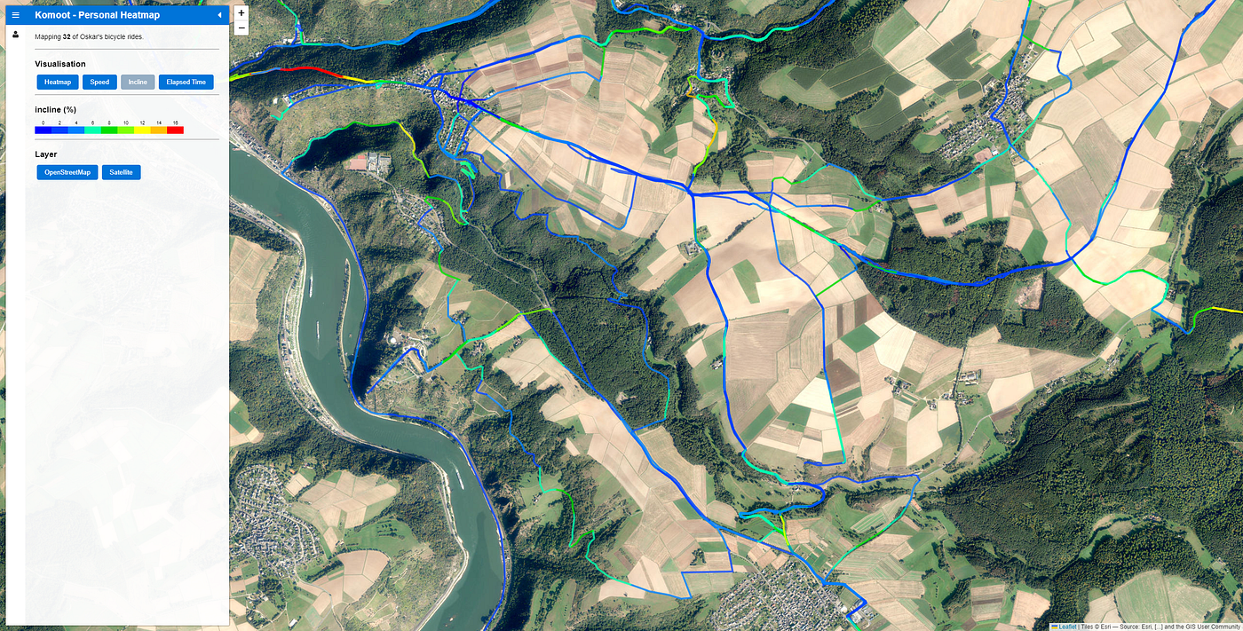 Komoot Heatmap: Combining Cycling and Programming