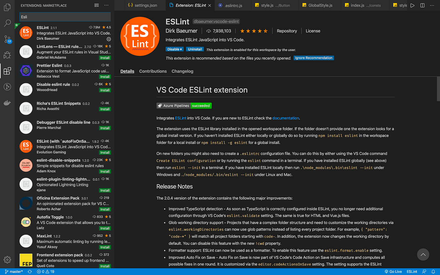 EsLint format on save for VsCode. Simple tutorial to help you configure… |  by Venecia Calista | Medium