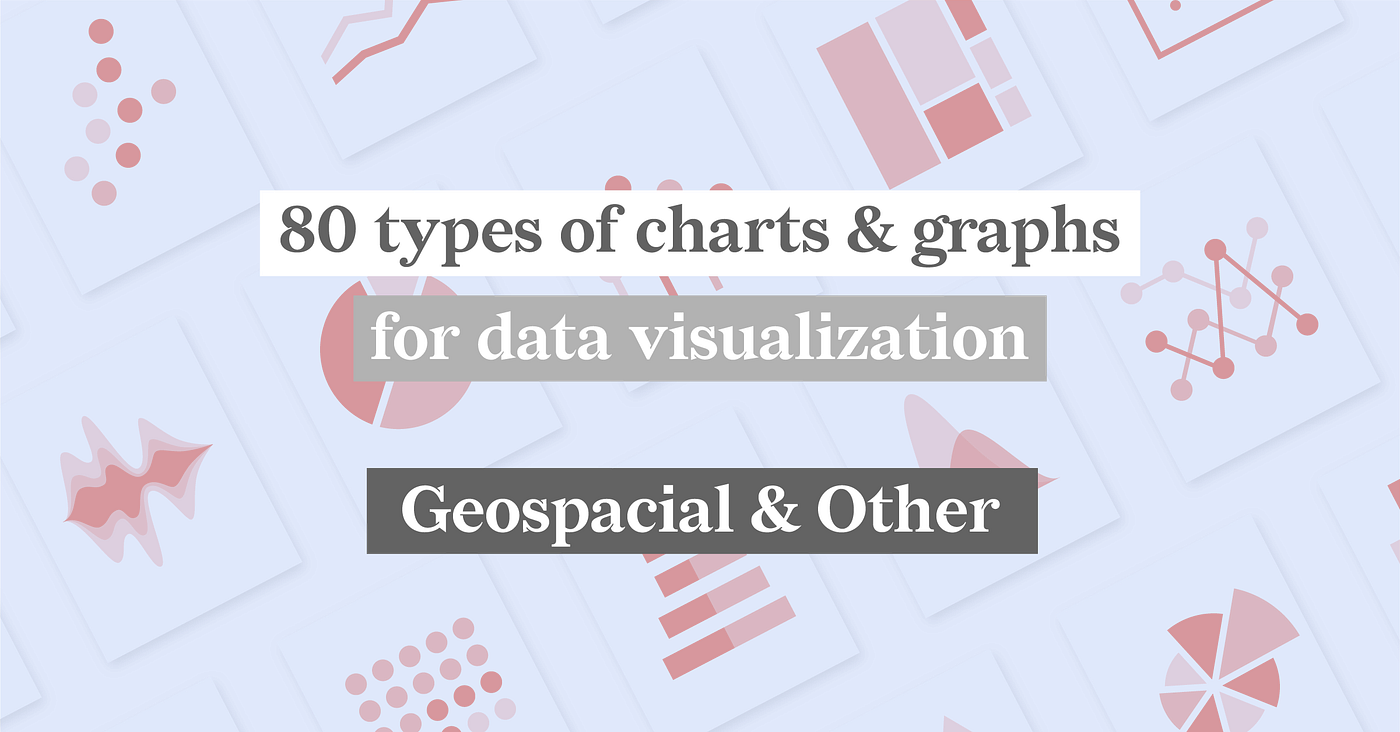 80 types of charts for data visualization. Part 6: Geospatial & other charts