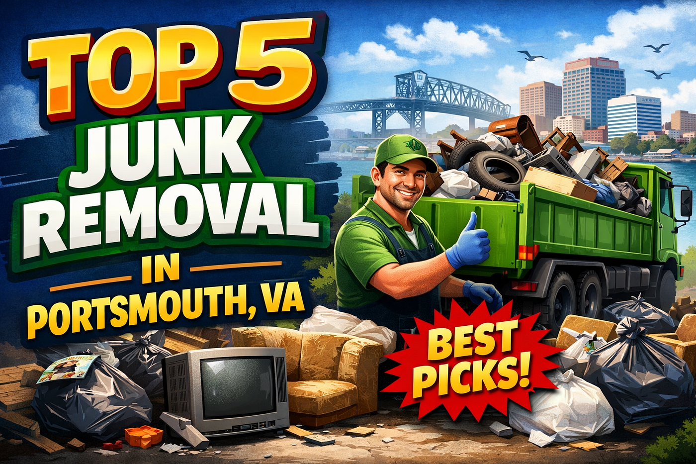 TOP 5 Junk Removal in Portsmouth, VA