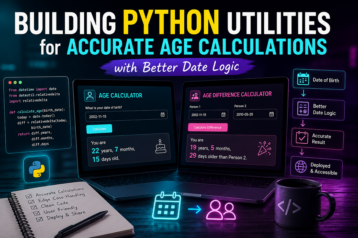 Building Python Utilities for Accurate Age Calculations with Better Date Logic