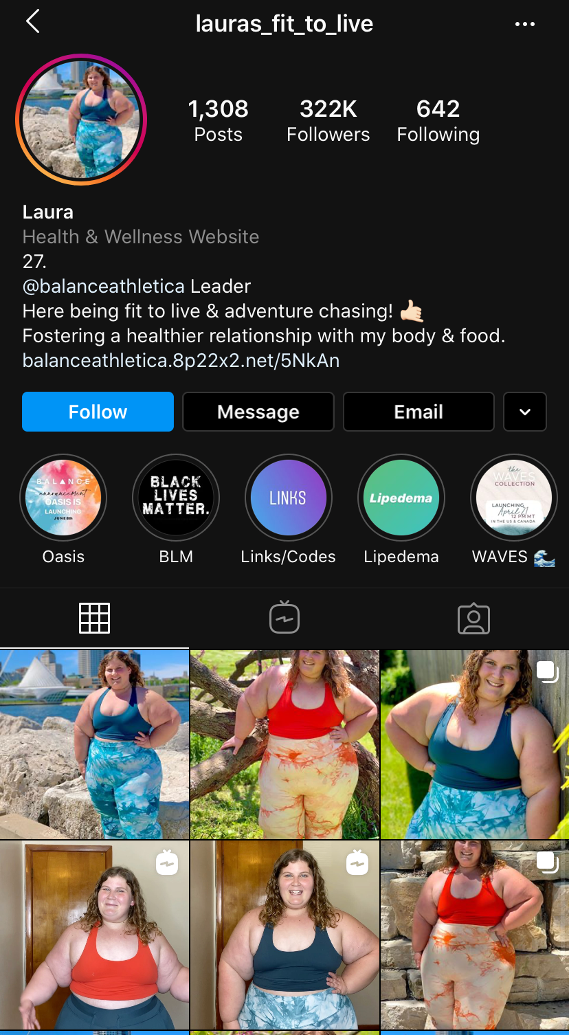 Balance Athetica uses influencers to showcase all body types, by Shannon  Mercatante