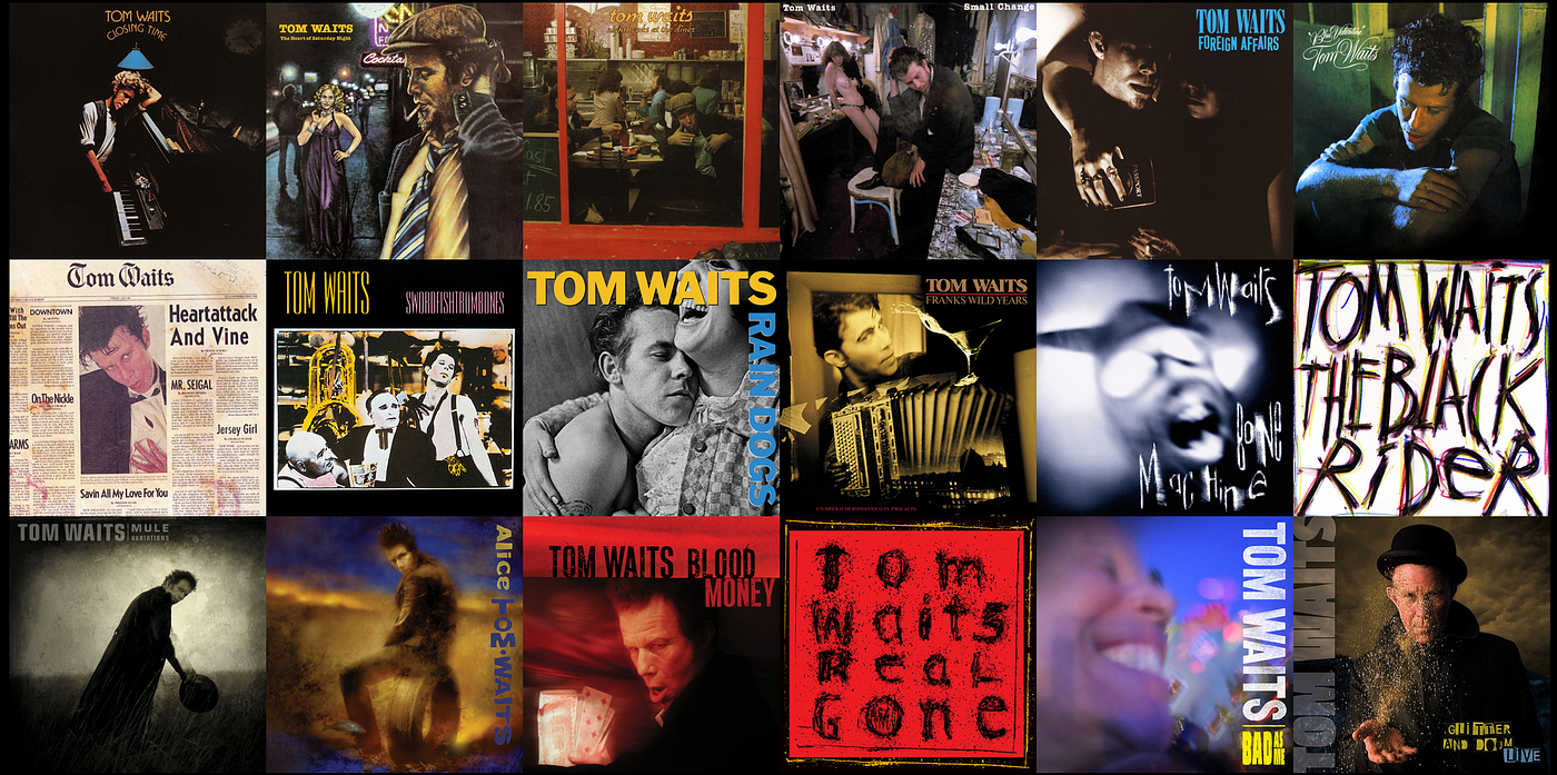 Baker's Dozen 004 — Tom Waits. A look at the Tom Waits songbook in 13… | by  Woven Antelope | Medium