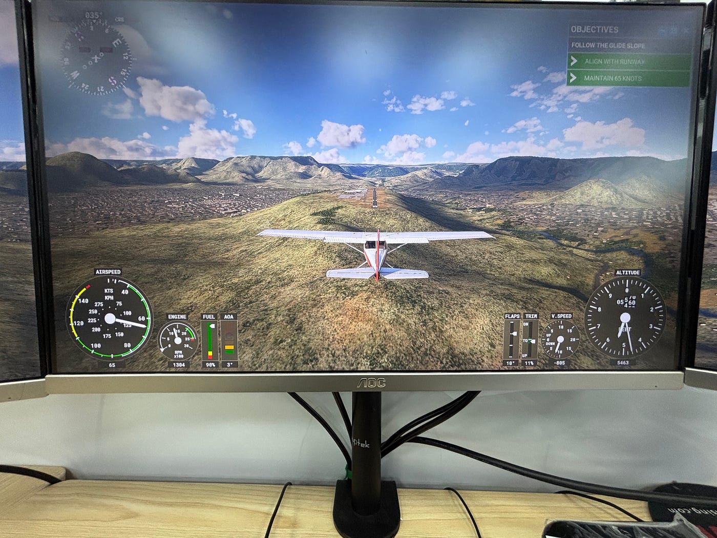 Figure 5 — Airplane Approaching the Runway for Landing