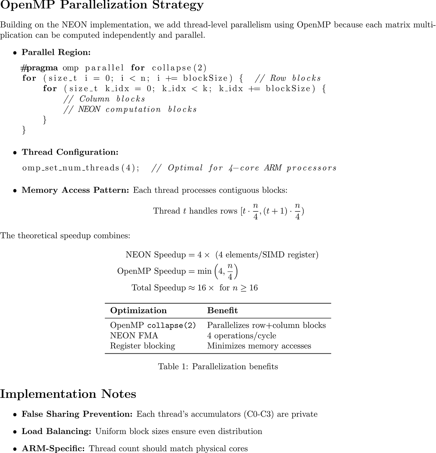 Optimizing Matrix Multiplication with NEON Intrinsics and OpenMP: A  Practical Guide | by Brkayy | Medium